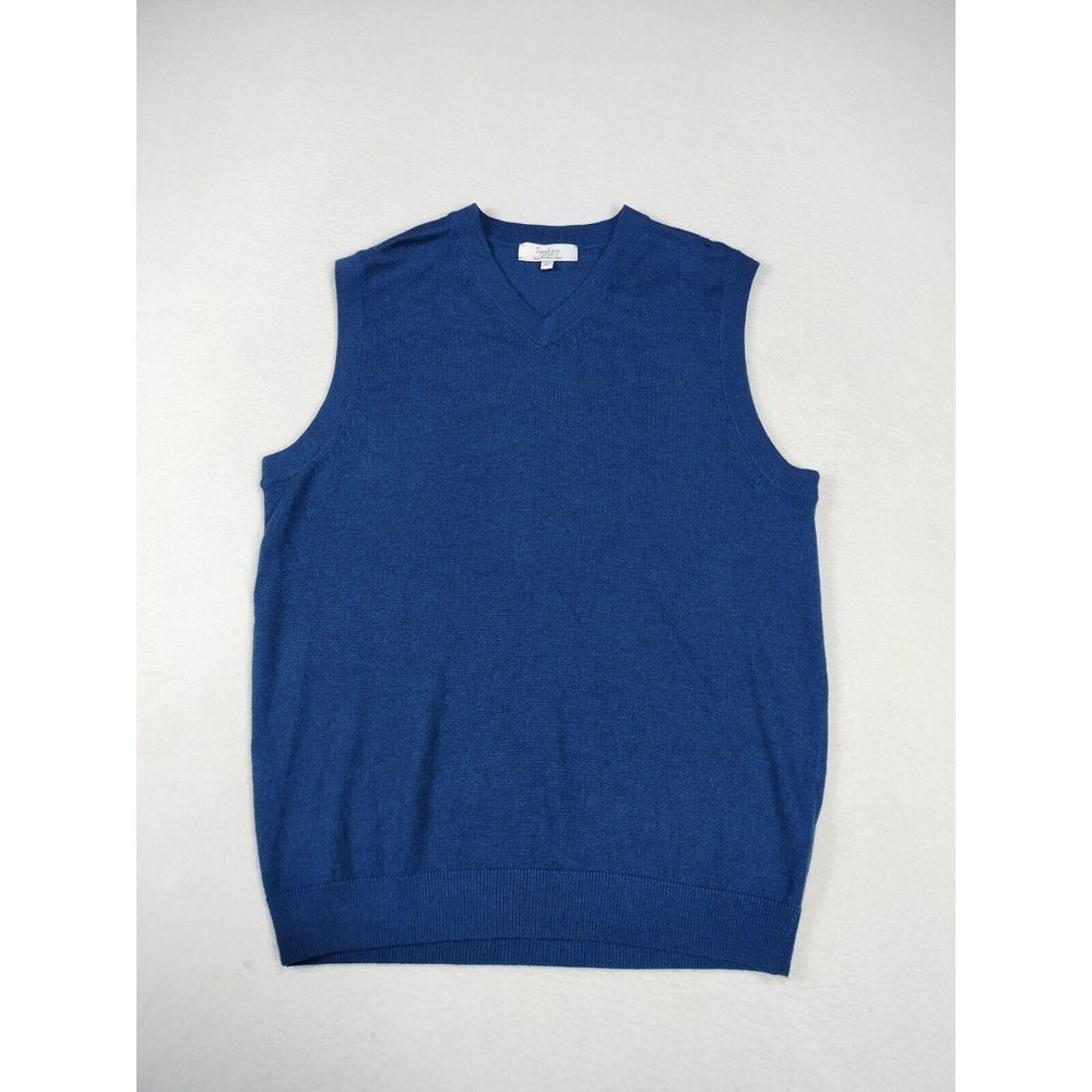 Turnbury Sweater Vest Men Medium Blue Merino Wool Gorpcore Campcore‎ Classiccore